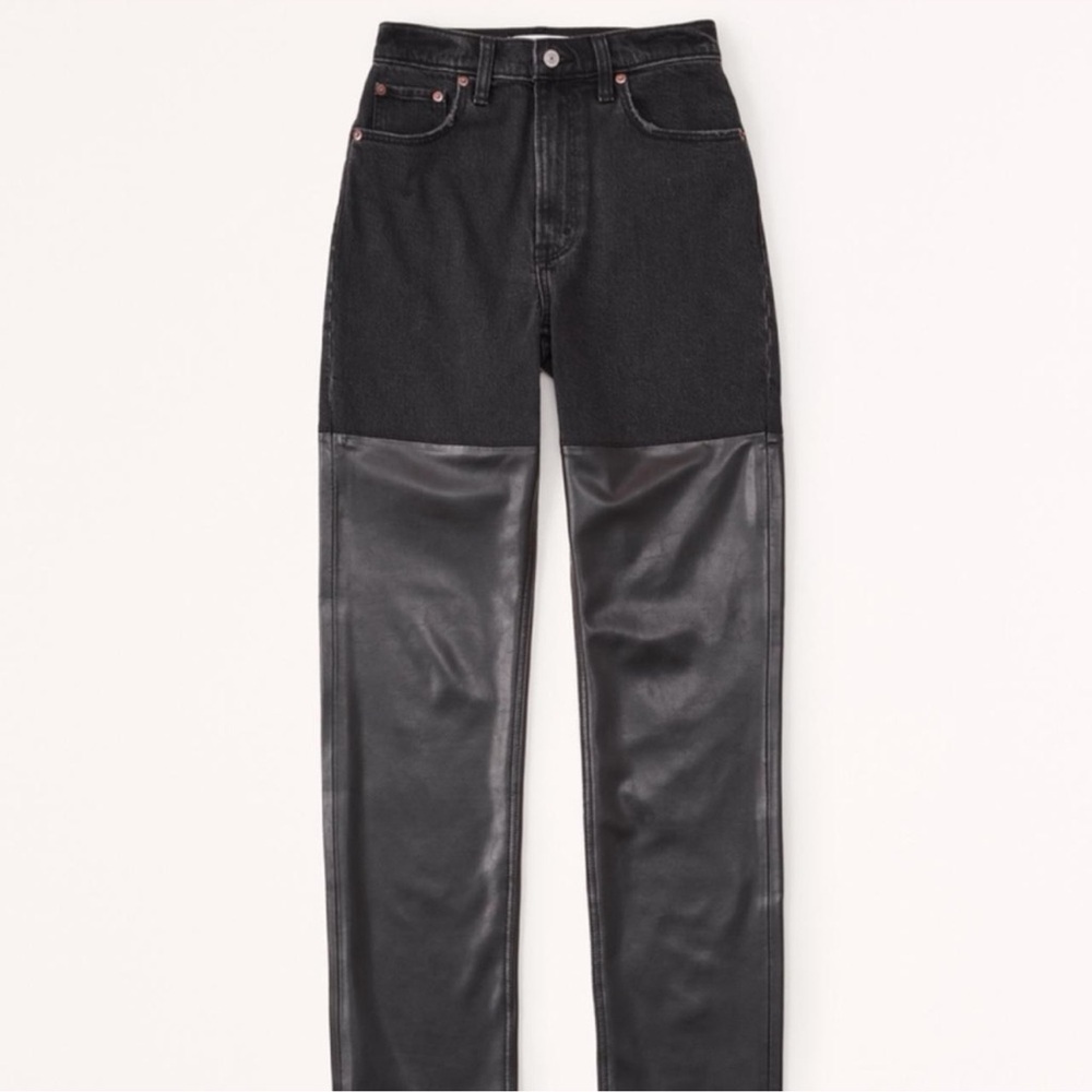 Abercrombie & Fitch Black Straight Leg Jeans